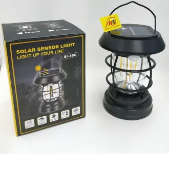 LUZ CAMPING RECARGABLE Y SOLAR PATIO JARDIN CAMPING BK-5808