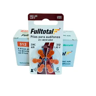 PILA PARA AUDIFONO ZINC AIR 312