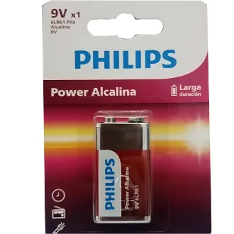 BATERIA 9V ALCALINA PHILIPS POWER B1