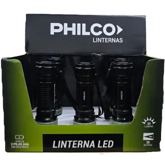 LINTERNA PHILCO LP311 30 LUMENS SIN PILAS 3AAA