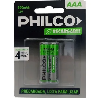 PILA PHILCO AAA RECARGABLE 900MHA