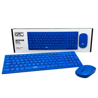 *COMBO TECLADO Y MOUSE OFFICE DUO GTC CBG-026 AZUL