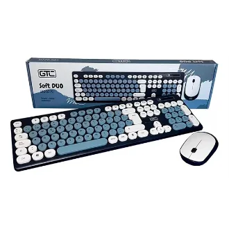 *COMBO TECLADO Y MOUSE SOFT DUO GTC CBG-027 GRIS