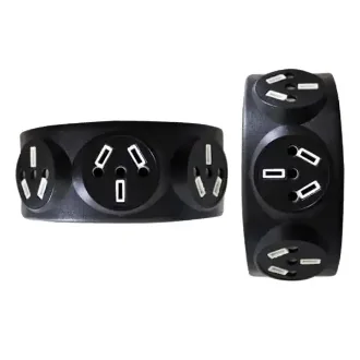   FICHA TRIPLO GIRATORIA NEGRO