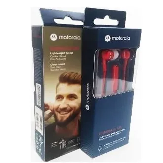   AURICULARES MOTOROLA EARBUDS 105 ROJO C/MIC