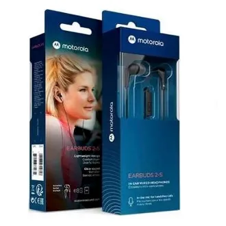   AURICULARES MOTOROLA EARBUDS 2-S NEGRO C/MIC