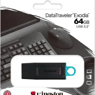 PENDRIVE KINGSTON DTX 64 GB USB EXODIA 3.2