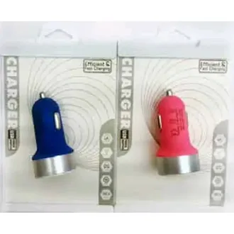   CARGADOR USB-12V DOBLE COLORES M17-102 COHETE COLORES