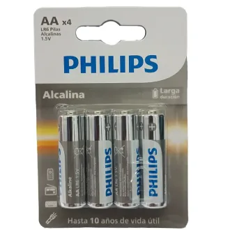 PILA AA ALCALINA PHILIPS B4