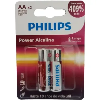PILA AA ALCALINA PHILIPS POWER B2