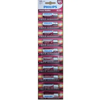 Philips power alkaline AA 10 pcs tear T1
