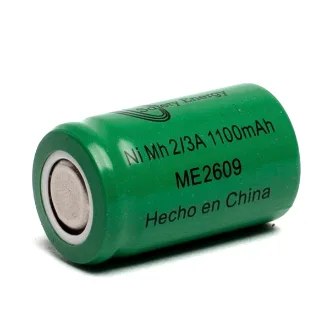 PILA RECARGABLE 2/3 AA INDUSTRIAL, NI-MH, 1100MAH