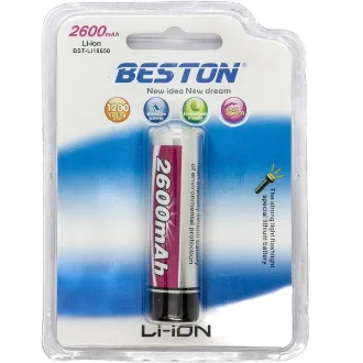 PILA LITIO REC BESTON BST-ICR18650 2600 MHA C/PCM