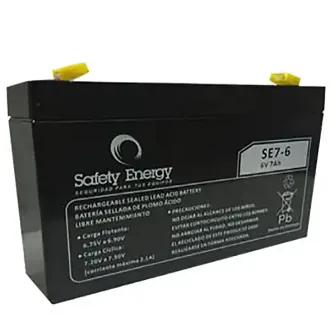   BAT 6V 7 AH SAFETY ENERGY ELECTR.ABSORID