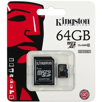   MICROSD KINGSTON 64 GB CLASE 10