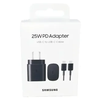   CARGADOR SAMSUNG SUPER FAST CHARGING (25W) CON CABLE NEGRO
