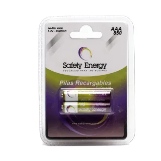 Pila recargable AAA Ni-mh 850mAh Safety Energy