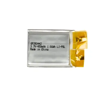 Batería litio polímero LP293442 3.7V 450mAh 2.9x34x42mm — foto 2