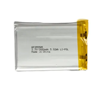 Batería litio polímero LP355585 3.7V 1600mAh 3.5x55x85mm — foto 2