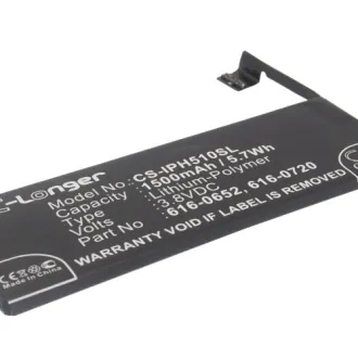 Batería para celular Iphone 5S (616-0652) 1500mAh 3.8V
