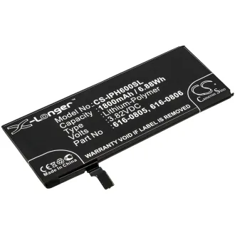 Batería para celular Iphone 6 (616-0804) 1800mAh 3.82V
