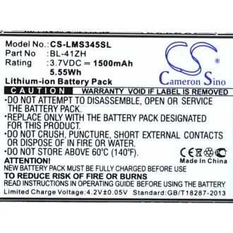 Batería LG LEON BL-41ZH 1500mAh — foto 2