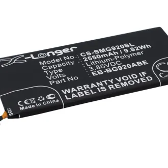 Batería para celular Samsung S6 (EB-BG920ABE) 2550mAh 3.85V