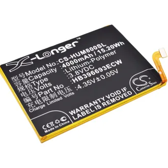 Batería para celular Huawei MATE 8 (HB396693ECW) 4000mAh 3.8V