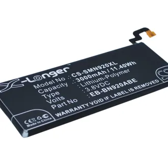 Batería para celular Samsung N920A (EB-BN920ABE) 3000mAh 3.7V