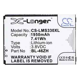Batería LG K8 BL-46ZH 2150mAh — foto 3