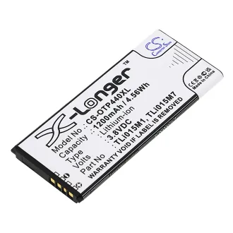 Batería para celular Alcatel OT-4034 (TLi015M1) 1200mAh 3.8V