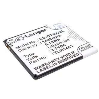 Batería para celular Alcatel OT-4024 / OT-4024X (TLi014C7) 1400mAh 3.7V