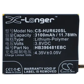Batería para celular Huawei ASCEND Y6 2 (HB396481EBC) 3100mAh 3.8V