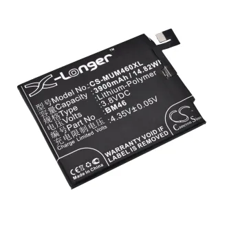Batería para celular Xiaomi NOTE 3 (BM46) 3900mAh 3.8V