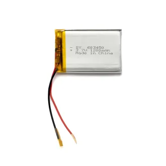 Batería litio polímero LP603450 3.7V 1200mAh 6x34x50mm — foto 2