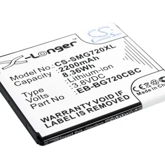 Batería para celular Samsung GALAXY GRAND 3 (EB-BG720CBC) 2200mAh 3.8V