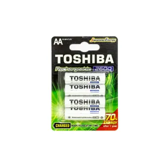 Pila recargable AA Ni-mh 2600mAh Toshiba