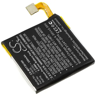 Batería para smartwatch Motorola MOTO 360 2nd (FW3S) 250mAh 3.8V
