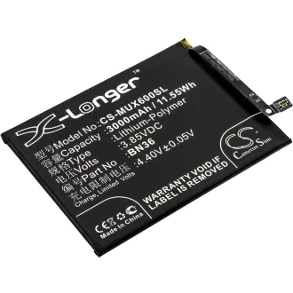 Batería para celular Xiaomi MI 6X (BN36) 3000mAh 3.85V