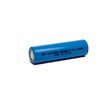 Pila recargable ICR 18650 3.7V 2600mAh BFN