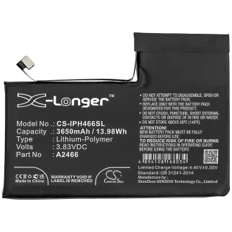 Batería Iphone 12 PRO MAX A2466 3650mAh — foto 4