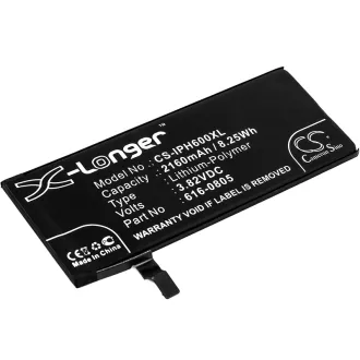 Batería para celular Iphone 6 (616-0805) 2160mAh 3.83V