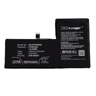 Batería Iphone IPHONE X 616-00351 3150mAh — foto 4