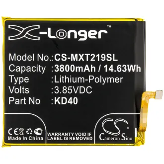 Batería Motorola MOTO G8 PLUS KD40 3800mAh — foto 3