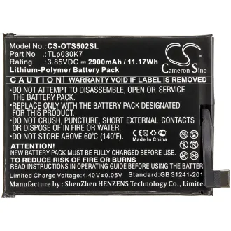 Batería Alcatel 1 S(ese) OT-S502 TLp030k7 2900mAh — foto 3