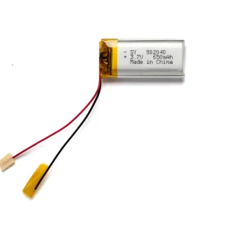 Batería litio polímero LP802040 3.7V 650mAh 8x20x40mm — foto 2