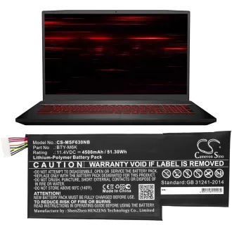Batería MSI GF63 / GS73VR 7RG BTY-M6K 4500mAh — foto 4