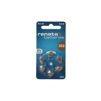 Pila botón AZ-RE312 Aire zinc Renata