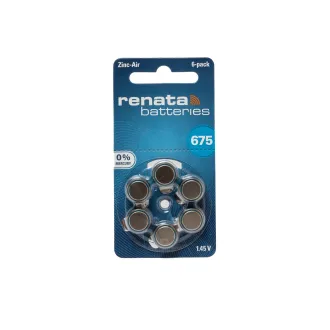 Pila botón AZ-RE675 Aire zinc Renata