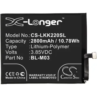 Batería LG K22 2020 BL-M03 2800mAh — foto 3